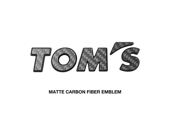 TOM'S Racing - Carbon Fiber Logo Emblem Badge