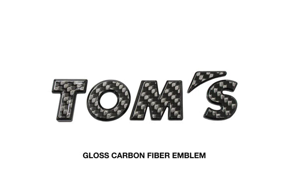 TOM'S Racing - Carbon Fiber Logo Emblem Badge