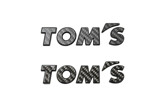 TOM'S Racing - Carbon Fiber Logo Emblem Badge