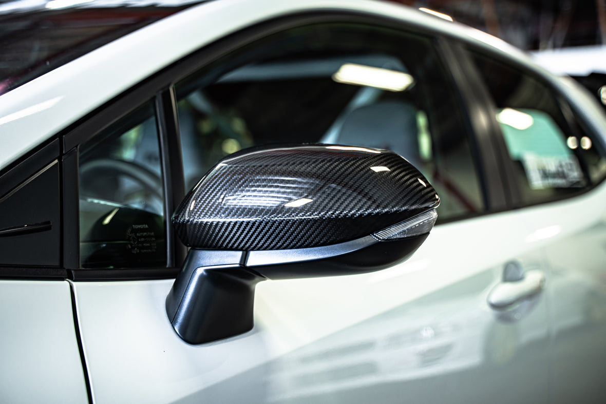 TOM'S Racing - Carbon Fiber Mirror Covers - Toyota GR Corolla [2023+] / Toyota Corolla Hatchback [2019+]