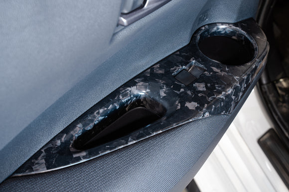 TOM'S Racing - Forged Carbon Door Switch Panel Set (LHD)- Toyota GR Corolla [2023+] / Toyota Corolla Hatchback [2019+]