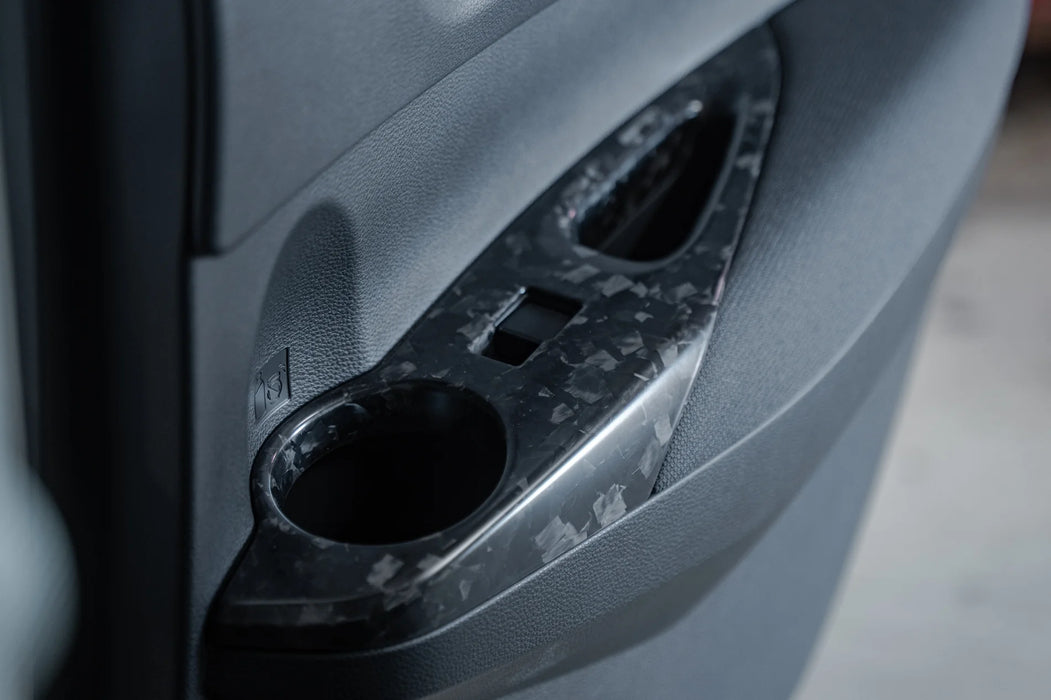 TOM'S Racing - Forged Carbon Door Switch Panel Set (LHD)- Toyota GR Corolla [2023+] / Toyota Corolla Hatchback [2019+]