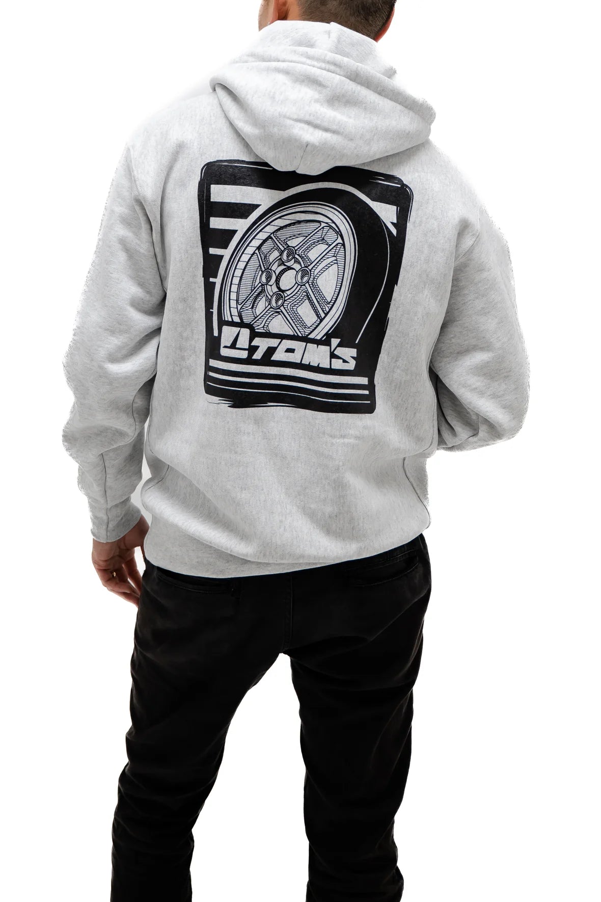 TOM'S Racing - 49th Anniversary TOM'S IGETA Wheel Pullover Hoodie Grey