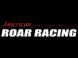 American Roar Racing decal featuring bold white text on a transparent background, sold as a set of two pieces.