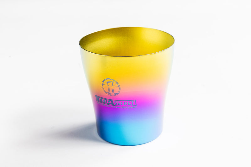 Top Secret Japan Titanium Tumbler in Gold-to-Blue gradient