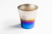 Top Secret Japan Titanium Tumbler in Silver-to-Blue gradient