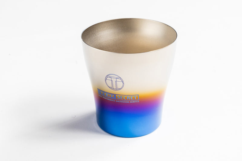 Top Secret Japan Titanium Tumbler in Silver-to-Blue gradient