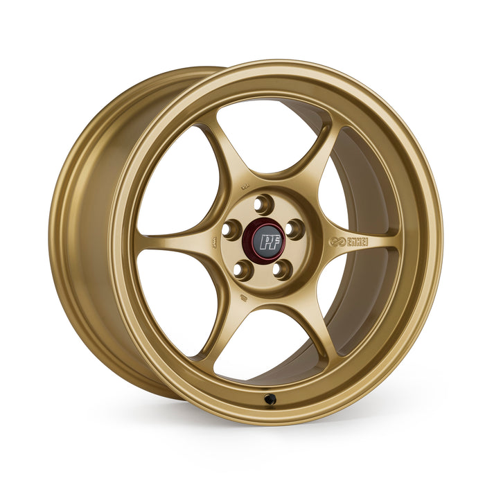 Enkei PF06 17x7.5in 5x114.3 BP 38mm Offset 75mm Bore - Gold Wheel