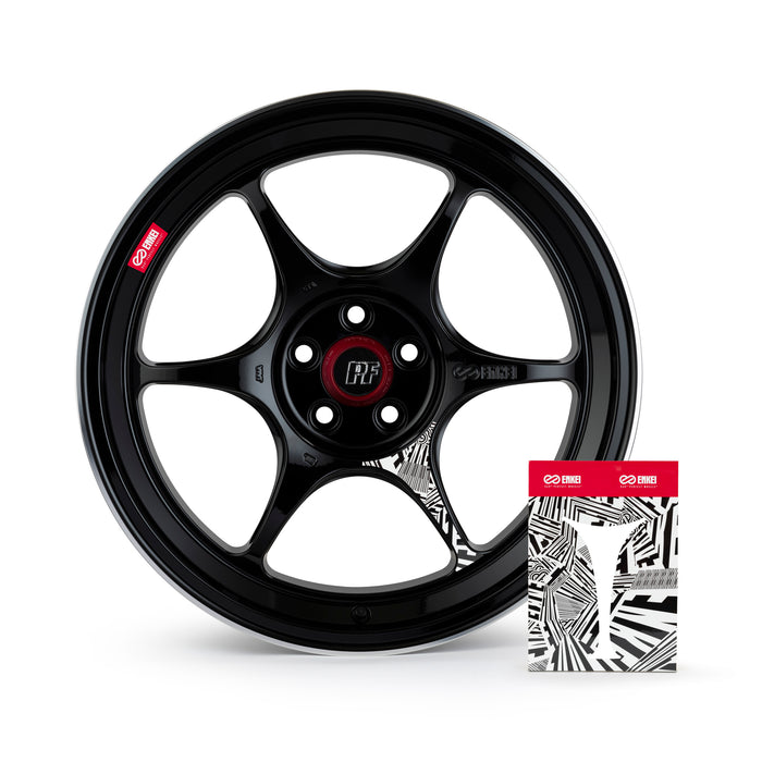 Enkei PF06 17x9 / +45 ET / 5x100 BP - Black Machined