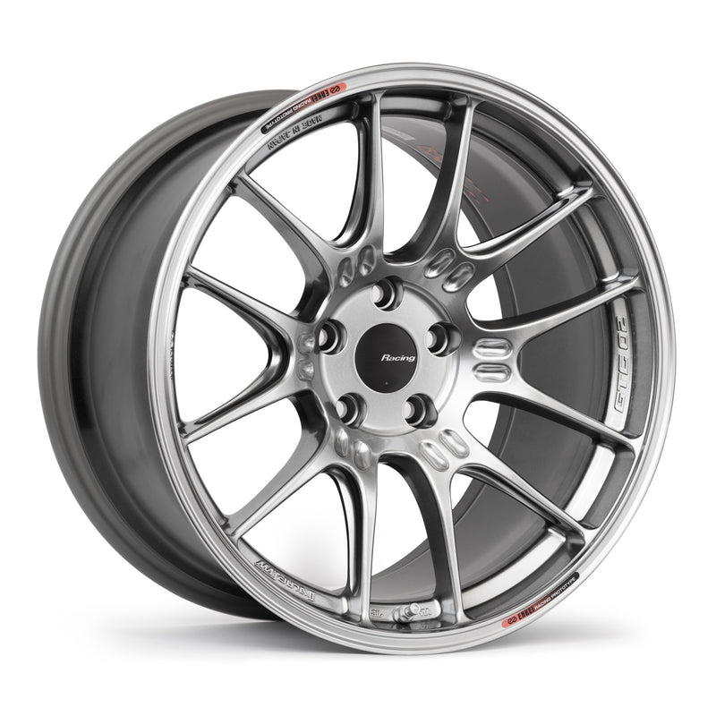 Enkei GTC02 17x9 5x100 43mm Offset 75mm Bore Hyper Silver Wheel