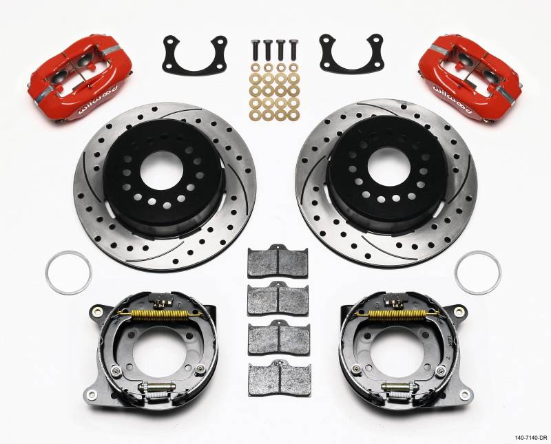 Wilwood Brackets (2) - Disc/Drum Big Ford-New 2.50in Offset