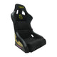 NRG FRP Bucket Seat PRISMA SAVAGE II Edition Vegan Matl. w/ Phone Pkt. - Hombre Pearl Back - Large