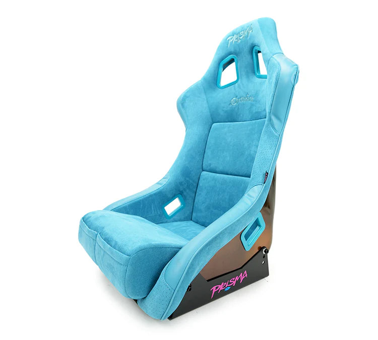 NRG FRP Bucket Seat (Large) Prisma-Chromatic Dark Teal Vegan Suede w/ Chameleon Back