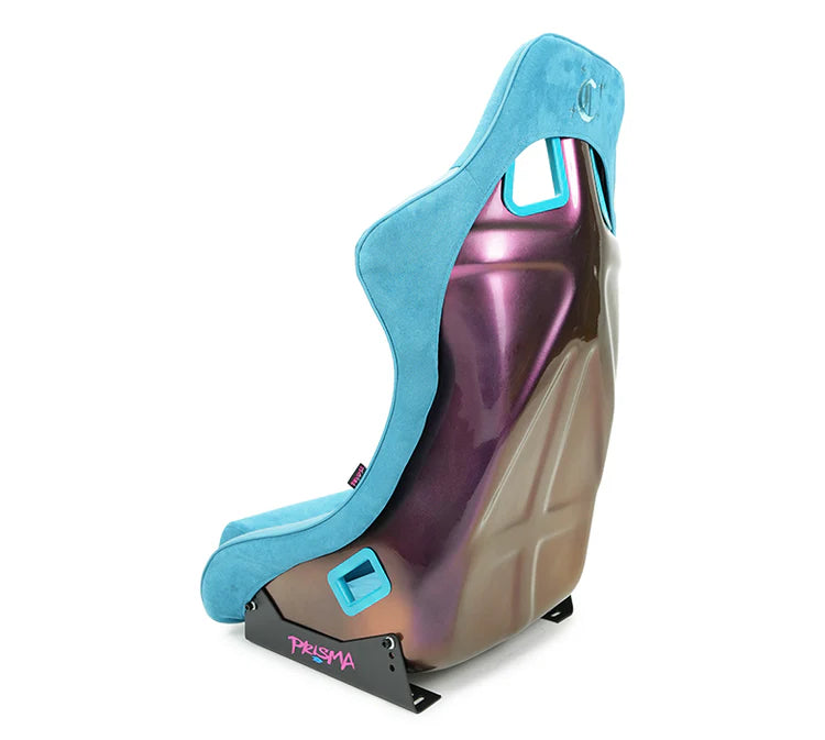 NRG FRP Bucket Seat (Large) Prisma-Chromatic Dark Teal Vegan Suede w/ Chameleon Back