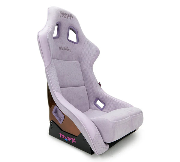 NRG FRP Bucket Seat (Medium) Prisma-Chromatic Lilac Vegan Suede w/ Chameleon Back