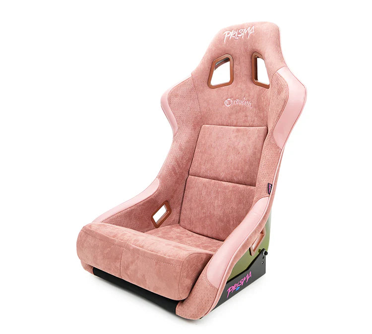 NRG FRP Bucket Seat (Medium) Prisma-Chromatic Mauve Vegan Suede w/ Chameleon Back