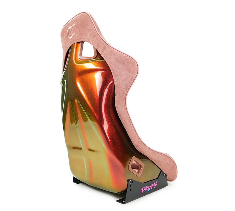 NRG FRP Bucket Seat (Medium) Prisma-Chromatic Mauve Vegan Suede w/ Chameleon Back