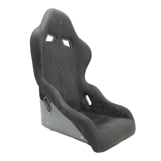 NRG FRP Bucket Seat - Echelon Light Weight - Black Stitching w/ NRG Arrow Embroidery - Large