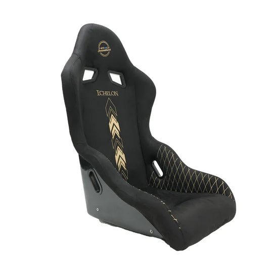 NRG FRP Bucket Seat - Echelon Light Weight - Gold Stitching - Large