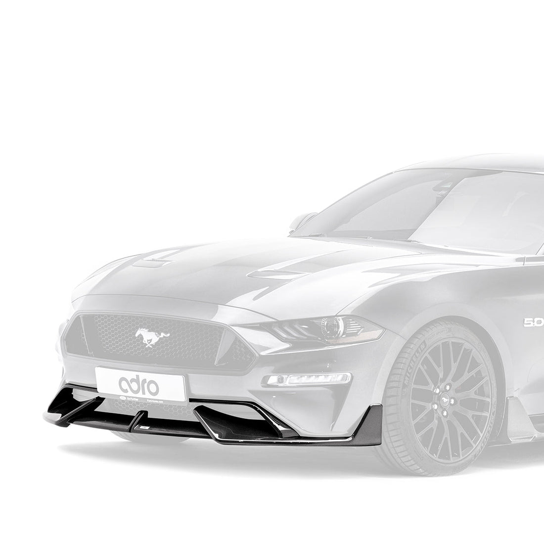 Ford Mustang Carbon Fiber Upper + Lower Lip Set