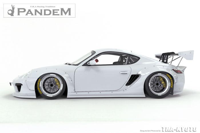 GReddy 09-12 Porsche Cayman Pandem Rocket Bunny Side Skirts Only