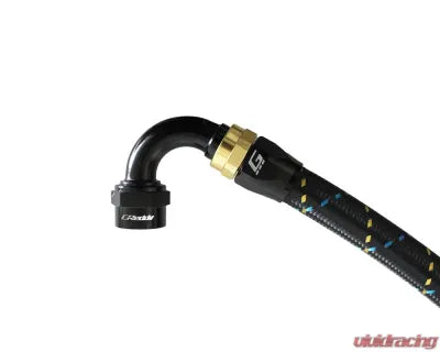 GReddy AN06 120 DEGREE HOSE END SWIVEL BLACK/GOLD ANODIZED