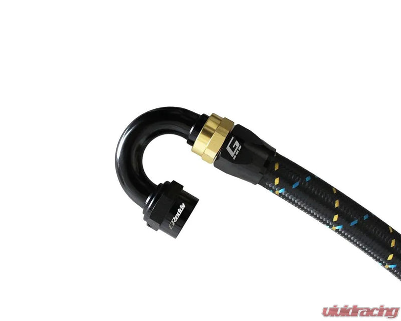 GReddy AN06 60 DEGREE HOSE END SWIVEL BLACK/GOLD ANODIZED