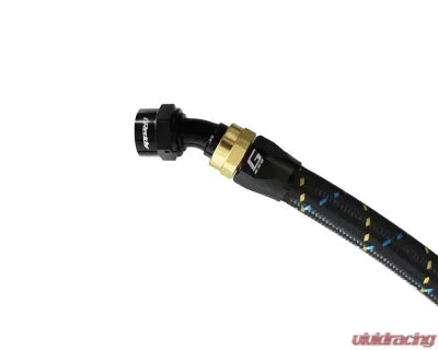 GReddy AN06 30 DEGREE HOSE END SWIVEL BLACK/GOLD ANODIZED