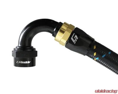 GReddy AN16 120 DEGREE HOSE END SWIVEL BLACK/GOLD ANODIZED