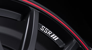SSR GTV05 5x114.3 18x7.5 Offset 45 Flat Black w/ Red Line