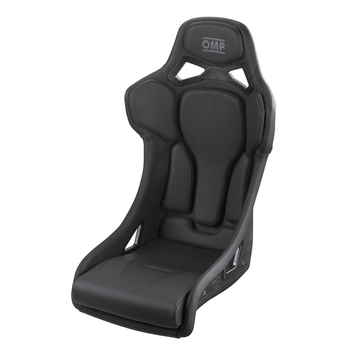 OMP RT Carbon Seat - Leather Black