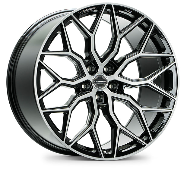 Vossen HF2 - 21x9.5 / ET15 / 5x112 / 66.56 / DEEP - Gloss Black