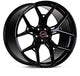 Vossen HF-5 22x10 / 5x127 / ET-18 / Super Deep / 71.5 CB - Gloss Black Wheel