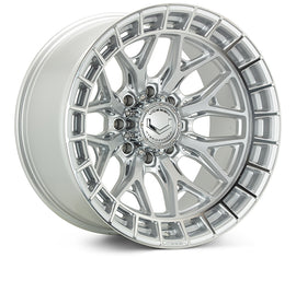 Vossen HFX-1 22x10.5 - 5x112 - ET25 - Deep - 66.5 - Silver Polished Wheel