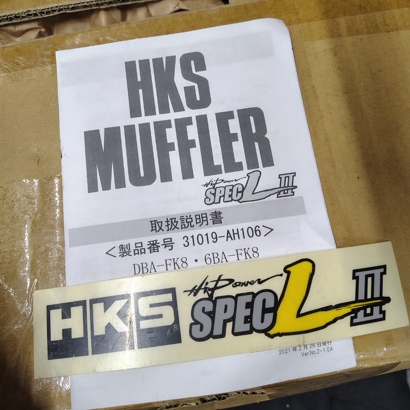 HKS Hi-Power SPEC-L2 Cat-Back Exhaust 2017–2021 Honda Civic Type R FK8 – Open Box
