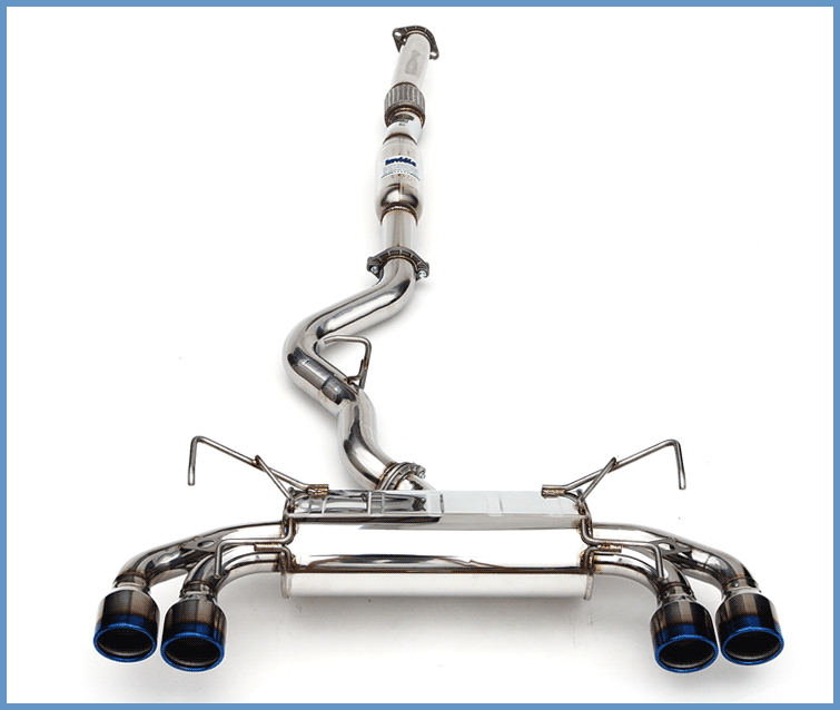 Invidia 08-11 STi Hatch / 11 WRX Hatch Dual Q300 Titanium Tip Cat-back Exhaust