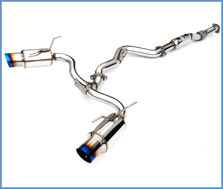 Invidia 08-11 STi Hatch / 11 WRX Hatch Dual N1 Single Layer Titanium Tipped Cat-back Exhaust