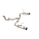 Invidia 15+ Subaru WRX/STI 4dr N1 Twin Outlet Single Layer Tip Titanium Cat-Back Exhaust