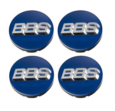 BBS Center Cap 70mm Blue/Silver - 3D Floating (Cast Wheels Only)