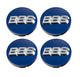 BBS Center Cap 70mm Blue/Silver - 3D Floating (Cast Wheels Only)