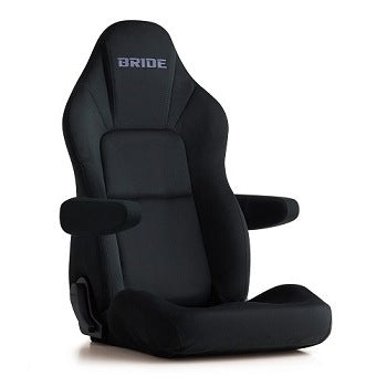 Bride Cusco STREAMS+C - Black Suede Reclining Seat, w/o Heater/Arm Rest