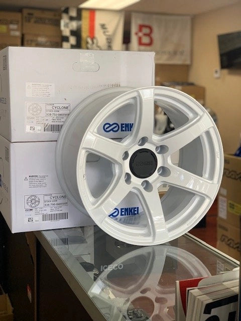 Enkei Cyclone 17x9 6x139.7 0mm Offset 106.1 Bore - White Pearl Wheel MOQ 40