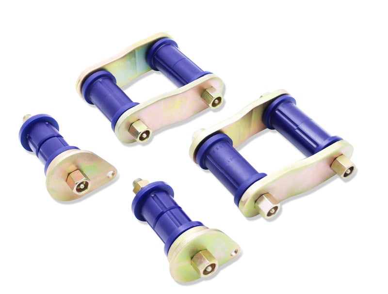 SuperPro 07+ Toyota Land Cruiser Greaseable Leaf Spring and Shackle Bushing Kit- (Rear)