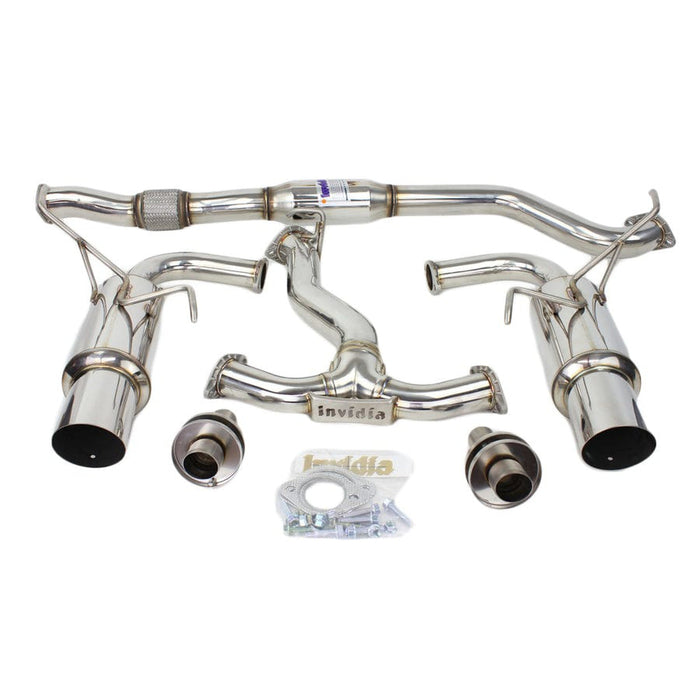 Invidia 15+ Subaru WRX/STI 4dr N1 Twin Outlet Single Layer Tip Titanium Cat-Back Exhaust