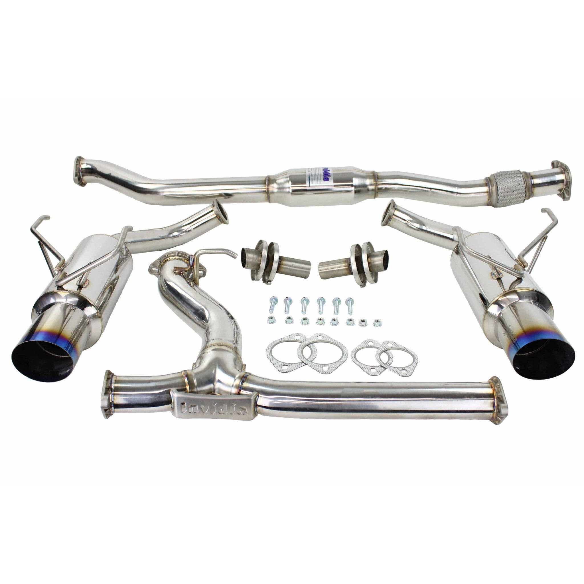 Invidia 10-12 Subaru Legacy GT Dual N1 Single Layer Titanium Tipped Cat-back Exhaust