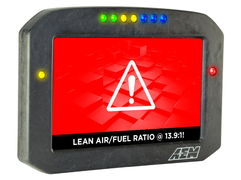 AEM CD-7LG Carbon Logging Flush Digital Dash Display w/ Internal 20Hz GPS & Antenna