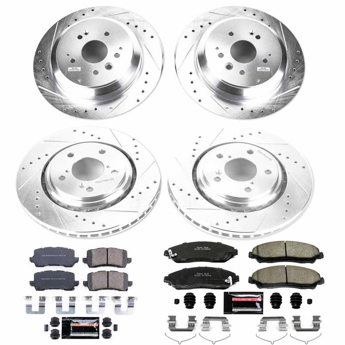 Power Stop 21-25 Acura TLX Front and Rear Z23 Evolution Brake Kit