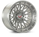 Vossen LCX-03 22x10 - 6x135 - ET18 - Super Deep - 87.1 - Brushed Gloss Clear Wheel