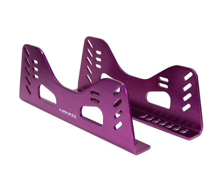 NRG Tall Aluminum Side Mount Bracket (Pairs) - Purple