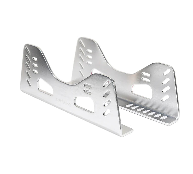 NRG Tall Aluminum Side Mount Bracket (Pairs) - Silver